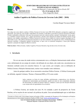 Programa do semin&aacute;rio: