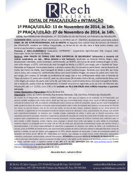 13 de Novembro de 2014, &agrave;s 14h. 2&ordf; PRA&Ccedil;A/LEIL&Atilde;O