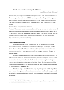 A moda como narrativa e estrat&eacute;gia de visibilidade Maria Eduarda