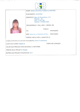 NOME: MARIA EDUARDA NOBERTO MARTINS NASCIMENTO: 03