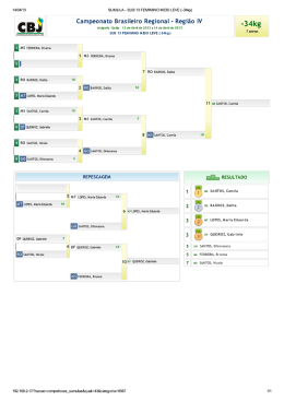 SUMULA - SUB 13 FEMININO MEIO LEVE (-34kg)