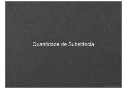 Quantidade de subst&acirc;ncia