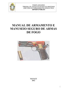 manual de armamento e manuseio seguro de armas de fogo