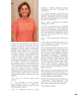 medida em que é constatado o desenvolvimento humano de cada