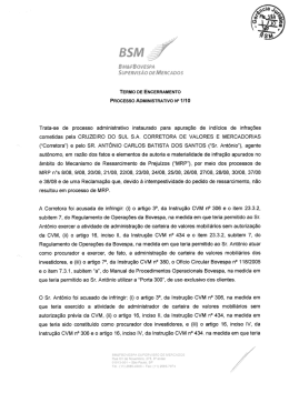 Veja o Termo de Encerramento