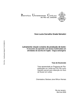 Vera Lucia Carvalho Grade Selvatici Letramento visual e ensino de