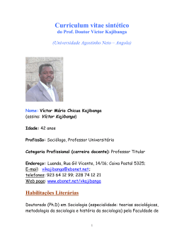 Prof Victor Kajibanga_CV