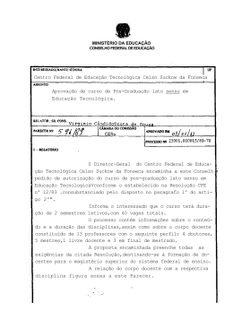 0 Diretor-Geral do Centro Federal de Educa