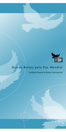 Bolsas Rotary pela Paz Mundial