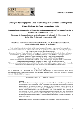 ARTIGO ORGINAL - História de Enfermagem: Revista Eletrônica