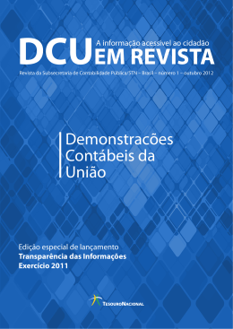 DCON em Revista n&ordm; 1 - Secretaria do Tesouro Nacional