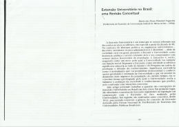 Extens&atilde;o Universit&aacute;ria no Brasil: uma Revis&atilde;o Conceitual