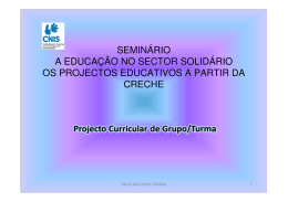 Projecto Curricular de Estabelecimento/Escola