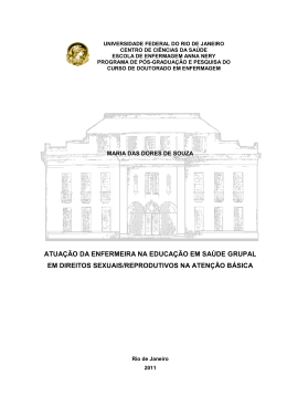 ATUAÇÃO DA ENFERMEIRA NA EDUCAÇÃO EM SAÚDE