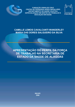 apresenta&ccedil;&atilde;o do perfil da for&ccedil;a de trabalho na