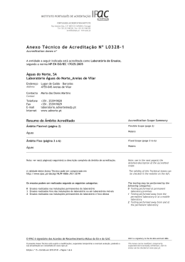 Anexo T&eacute;cnico de Acredita&ccedil;&atilde;o N&ordm; L0328-1
