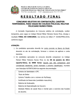 pol&iacute;cia militar de santa catarina - Col&eacute;gio Policial Militar Feliciano