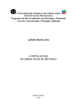 Gabriela Martins Silva Gabriela Martins Silva A CR&Iacute;TICA