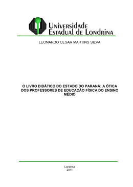 LEONARDO CESAR MARTINS SILVA O LIVRO DID&Aacute;TICO DO