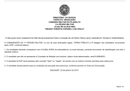 (eaf) sargento t&eacute;cnico - 11&ordf; Regi&atilde;o Militar