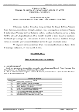 EDITAL DE cONvOcA&Ccedil;&Atilde;O ,
