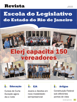 Elerj capacita 150 vereadores