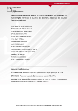 Acesse aqui para conferir a lista dos selecionados