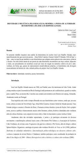 identidade e milit&acirc;ncia pelo resgate da mem&oacute;ria