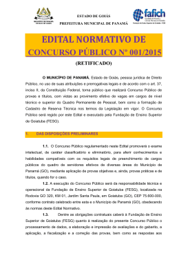Edital Panama 001-2015 - Retificado Anexo I