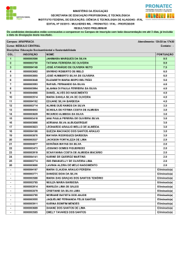 resultado preliminar