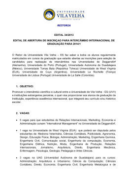 EDITAL 34/2013 EDITAL DE ABERTURA DE INSCRI&Ccedil;AO