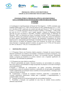 Texto Original - Ciência sem fronteiras