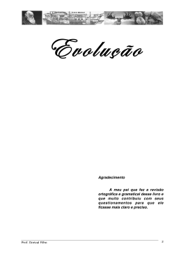Evolucao capitulo 1