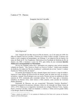 Joaquim José de Carvalho - Academia de Medicina de São Paulo