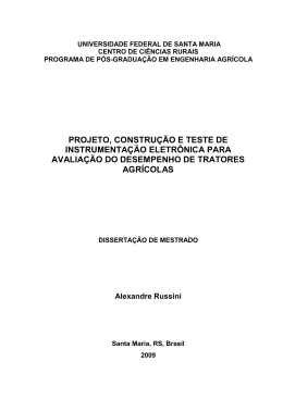 Projeto, constru&ccedil;&atilde;o e teste de instrumenta&ccedil;&atilde;o eletr&ocirc;nica