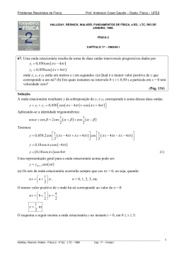 Problemas Resolvidos de F&iacute;sica