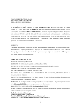 Pregão Presencial nº03/2013