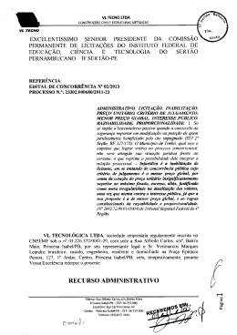 Recurso da Empresa VL Tecnológica - IF Sertão-PE