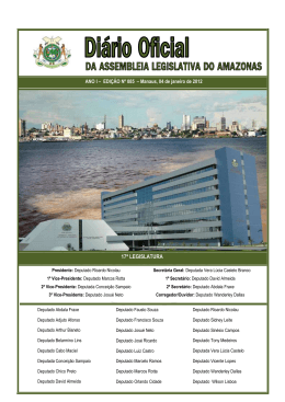 Edi&ccedil;&atilde;o 085 - Assembleia Legislativa do Estado do Amazonas &copy; 2015