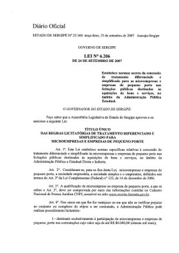 Di&aacute;rio Oﬁci`al