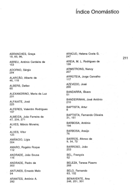 ABRANCHES. Gra&ccedil;a 19. 83. 86. ABREU, Ant&oacute;nio Cerdeira de