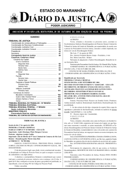 diário da justiça - Portal do Poder Judiciário do Estado do Maranhão