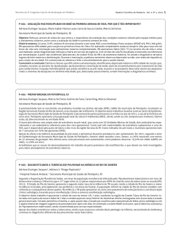 P-001 - SPRS - Sociedade de Pediatria do RS