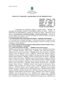 Edital n. 16 - CESPE / UnB