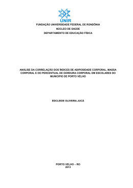 an&aacute;lise da correla&ccedil;&atilde;o dos &iacute;ndices de iac, imc e do percentual de