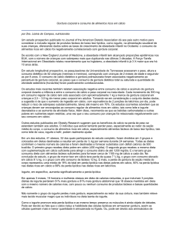 Gordura corporal e consumo de alimentos ricos em c&aacute;lcio por Dra