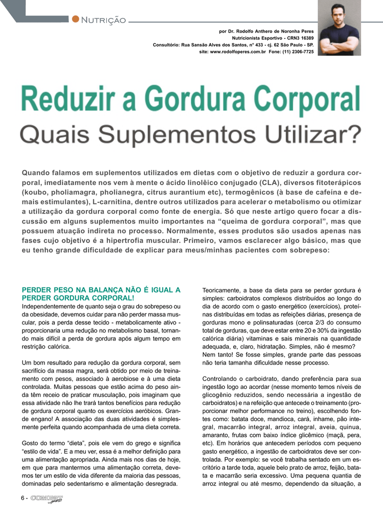 Dieta para perder gordura e nao peso Dieta para perder gordura e nao peso