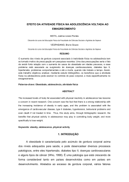 EFEITO DA ATIVIDADE F&Iacute;SICA NA