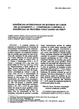 composiçao corporal e exigencias de proteina para ganho de pes