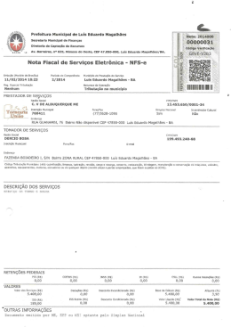 &scaron;., Prefeitura Municipal de Luis Eduardo Magalhaes uma: 2014000